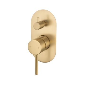Cob & Pen Diverter Mixer Brushed Gold - Artline Lead Free