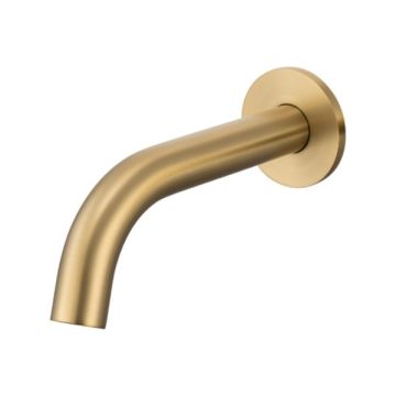 Cob & Pen Fixed Bath Spout 180mm Brushed Gold - Artline 