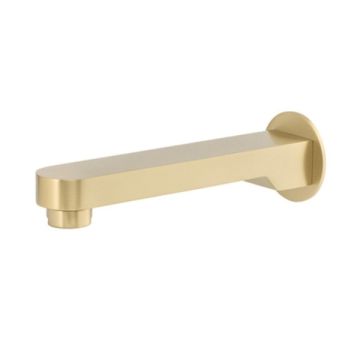 Cob & Pen Fixed Bath Spout 180mm Brushed Gold - Spectra 