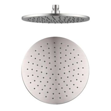 Cob & Pen Round Shower Head 250mm Brushed Nickel - Elgin