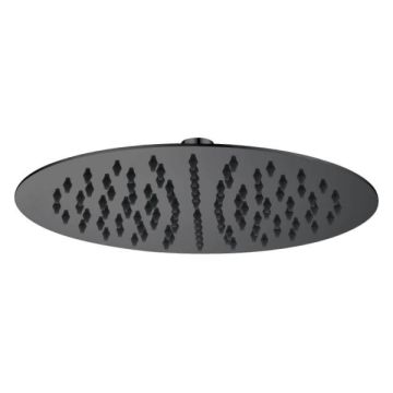 Cob & Pen Stainless Shower Head 250mm Matte Black - Birch