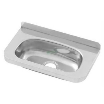 Compact Wall Hand Basin 400mm X 215mm Stainless Steel HBC 