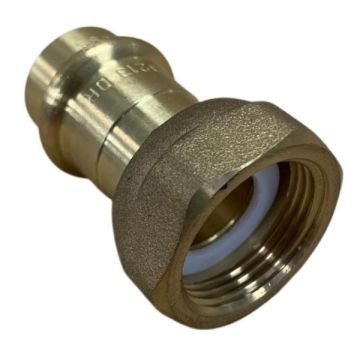 20mm BSP Flat Seat Connector Loose Nut Water Copper Press