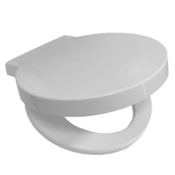 Dover Toilet Seat White Soft Close Metal Hinges Suits Caroma Geo Toilet Suites