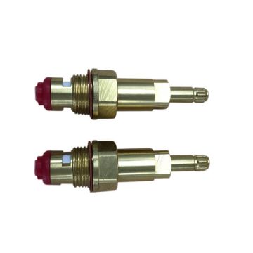 Easytap TZ2013 1/4 Turn Irwell 88-98 Wall Spindles Ceramic Disc 12 Teeth Top Brass