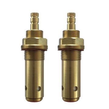 Easytap TZ2044CON 1/4 Turn Donson Basin Spindles Lever Contra Deep Seat 16 Teeth Brass