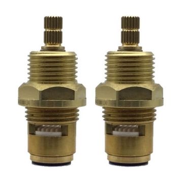 Easytap TZ2056-2 1/4 Turn Tap Spindles 60mm Clockwise Close 20 Teeth