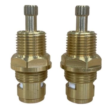 Easytap TZ2062CON 1/4 Turn Basin Spindles 65mm Ceramic Lever Contra 16 Teeth (Pair)