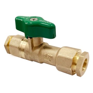 Elson 15mm Duo Non Return Isolating Valve Internal Flare 1/2" LF76032