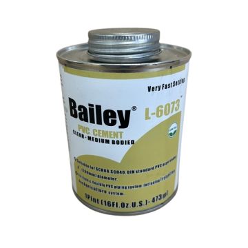 Fast Setting PVC Glue Solvent Cement Clear 473ml 