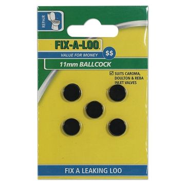 Fixaloo Ballcock Washer 11mm (Card 5) 226310        