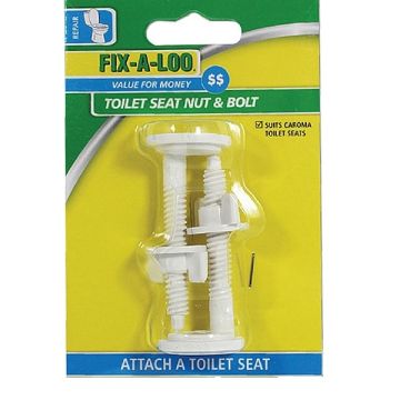 Fixaloo 268563 Toilet Seat Nut & Bolt Suit Caroma 