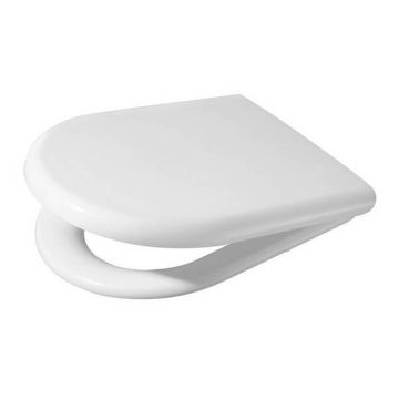 Fowler Newport Toilet Seat White Soft Close Stainless Hinges 813007W 