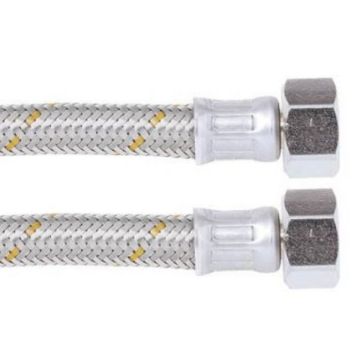 300mm Gas Female Cone Flex Hose Stainless 15mm 1/2" BSP   