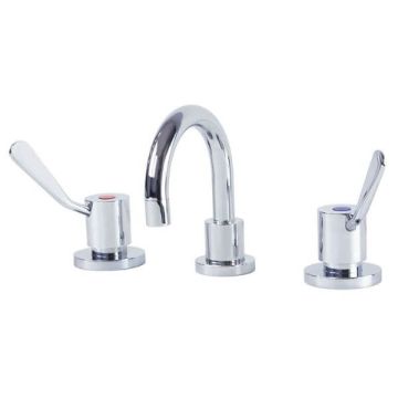 Gentec Cleanline 100mm Lever Basin Set Fixed Spout 5 Star 6L/Min CL10001