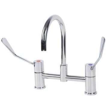 Gentec Cleanline 150mm Lever Hob Bench Mount Exposed Set 4 Star 7.5L/Min CL15015