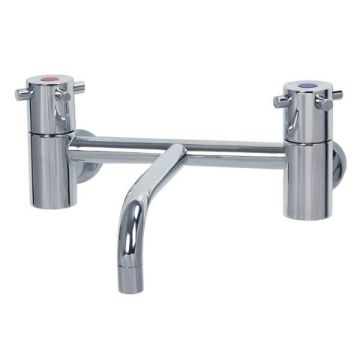 Gentec Cleanline Capstan Wall Mount Exposed Set 165mm Fixed Spout 5 Star 5.5L/Min CAP0012