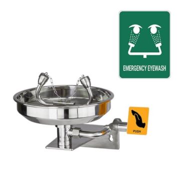 Gentec Ecosafe Wall Mount Eyewash Stainless Steel ECO4010EXP