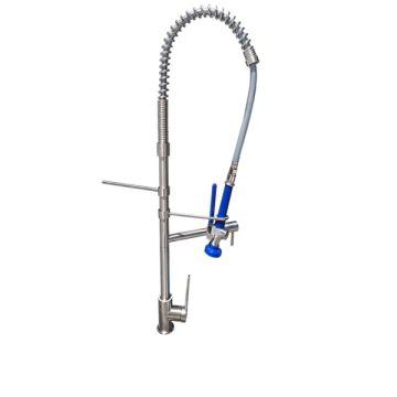 Gentec GPJ1200 GPURE Pre Rinse Sink Mixer Unit With Pot Filler Brushed Stainless Steel   