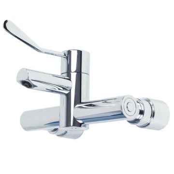 Gentec Tempset Thermostatic Exposed Wall Mixer Tap 100mm Lever MVPM30100