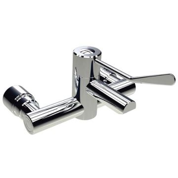 Gentec Tempset Thermostatic Exposed Wall Mixer Tap 150mm Lever MVPM30150