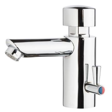 Gentec Time Flow Pillar Tap Right Angle Mixed Temperature 5 LPM TFT2500 