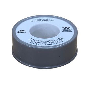 GREY Thread Sealant Tape 15mm X 10m Gas & Water