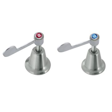 Guardian Lever Basin Top Assemblies 1/4 Turn Ceramic Disc Stainless Steel (Pair) T-3M60210