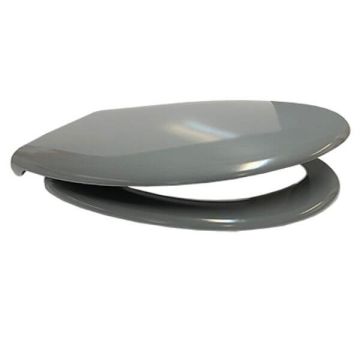 Haron Citte Grey Toilet Seat Slow Close Top & Bottom Fix Hinges TS-785705 