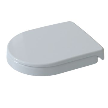 Haron High Style D-Shape Care White Toilet Seat Slow Close Stainless Hinges TS2023 