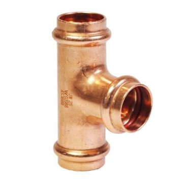 15mm 1/2" Tee Equal Solar High Temp Water Copper Press 
