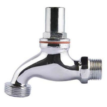 Vandal Proof Hose Bib Male Chrome 15mm