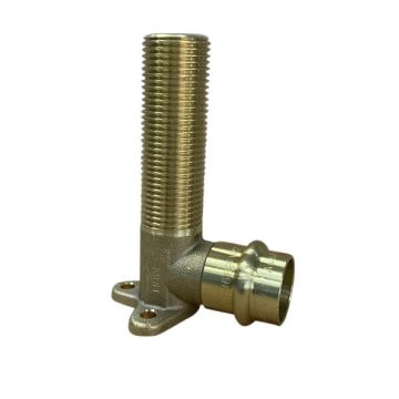 Lugged Elbow 20mm Male BSP 90mm X 3/4" Water Copper Press