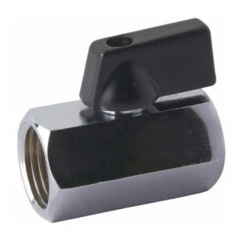 15mm Mini Ball Valve Brass Female 1/2" BSP MBV15F