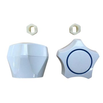 Multifit Plastic Tap Handle & Button White