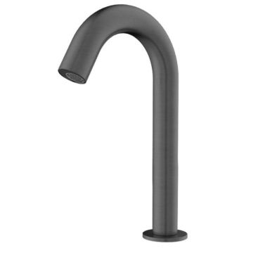 Nero Electronic Basin Sensor Tap Gunmetal Goose Neck Mains & Battery NR402GM 
