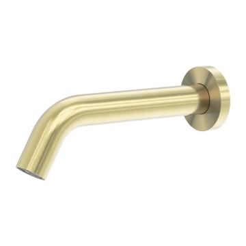 Nero Mecca Electronic Wall Mount Sensor Tap Brushed Gold Mains & Battery NR401BG 