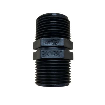 20mm Poly Hex Nipple Threaded 
