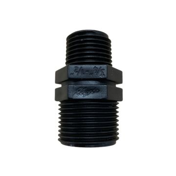 20mm X 15mm Poly Hex Nipple Threaded 
