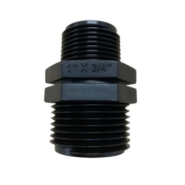 25mm X 20mm Poly Hex Nipple Threaded 
