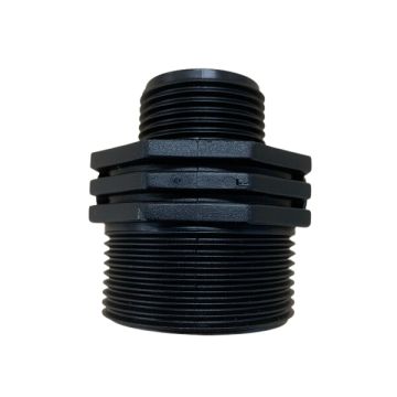 40mm X 25mm Poly Hex Nipple Threaded 