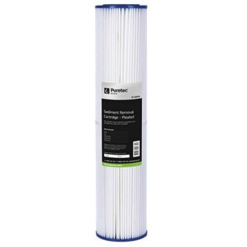 Puretec Basic PP05LD2 Pleated Sediment Water Filter Cartridge 4.5" x 20" 5 Micron