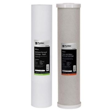 Puretec Basic PS10 Water Filter Cartridge Kit 20" MB05LD2, EC10LD2