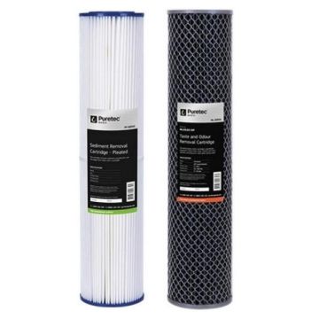 Puretec Basic PS3 Water Filter Cartridge Kit 20" PP05LD2, ML10LD2-DP