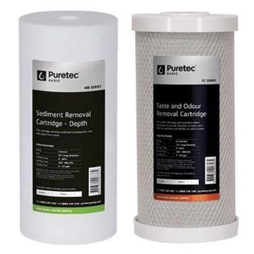 Puretec Basic PS9 Water Filter Cartridge Kit 10" MB05LD1, EC10LD1