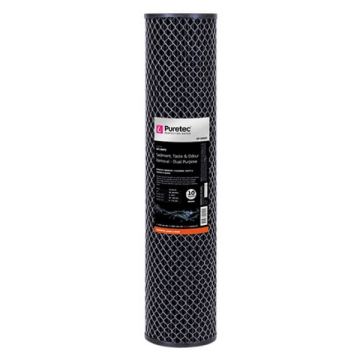 Puretec DP10MP2 10 Micron Dual Purpose Carbon Water Filter Cartridge 4.5" x 20" 
