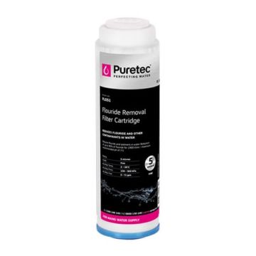 Puretec FL051 5 Micron Fluoride Removal Water Filter Cartridge 2.5" x 10" 