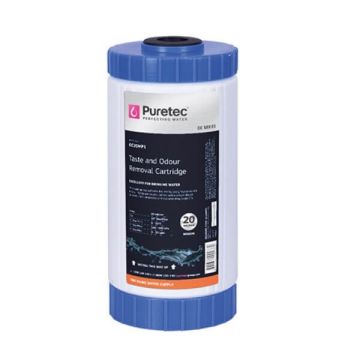 Puretec GC20MP1 20 Micron Granular Carbon Water Filter Cartridge 4.5" x 10" 