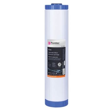 Puretec GC20MP2 20 Micron Granular Carbon Water Filter Cartridge 4.5" x 20" 