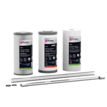 Puretec HR-G12R10 Water Filter & UV Maintenance Kit Suit Hybrid G12 & R10 10"